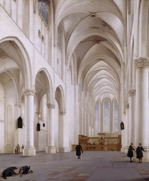 Saenredam, Pieter Jansz.; The Interior of the Church of St Catherine, Utrecht; National Trust, Upton House; http://www.artuk.org/artworks/the-interior-of-the-church-of-st-catherine-utrecht-131986